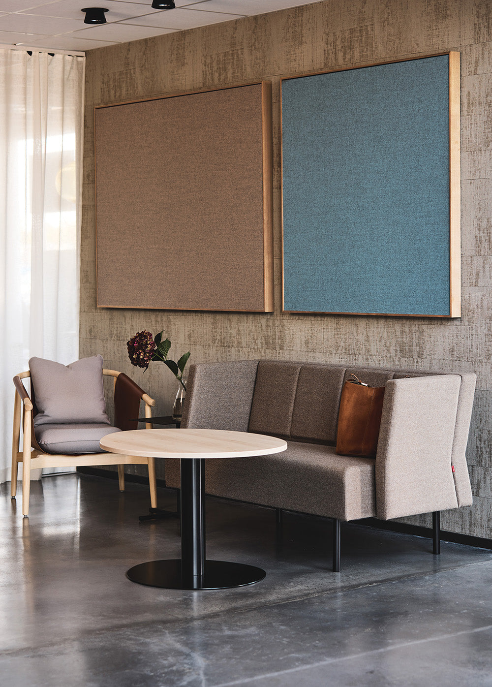 Väggabsorbent Anslagstavla Klädd Collage EcoSUND®