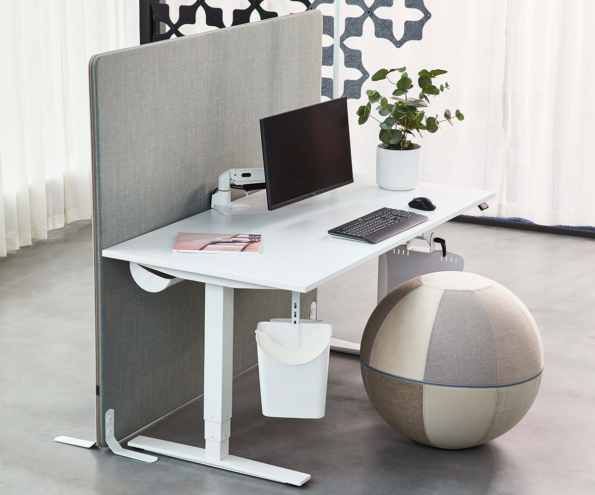 Golvskärm ScreenIT A30 med tygsöm - Runda hörn