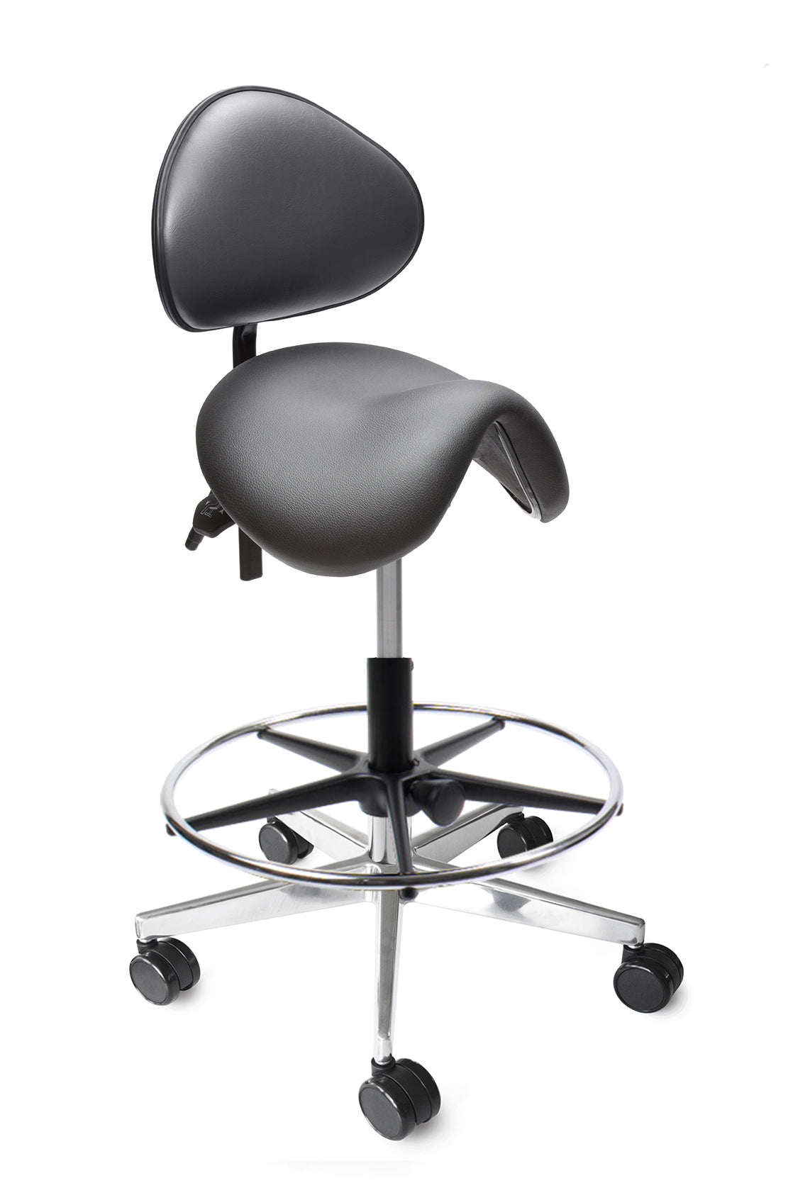 Sadelstol Officeline Polo M Active - Desinficerbart Konstläder
