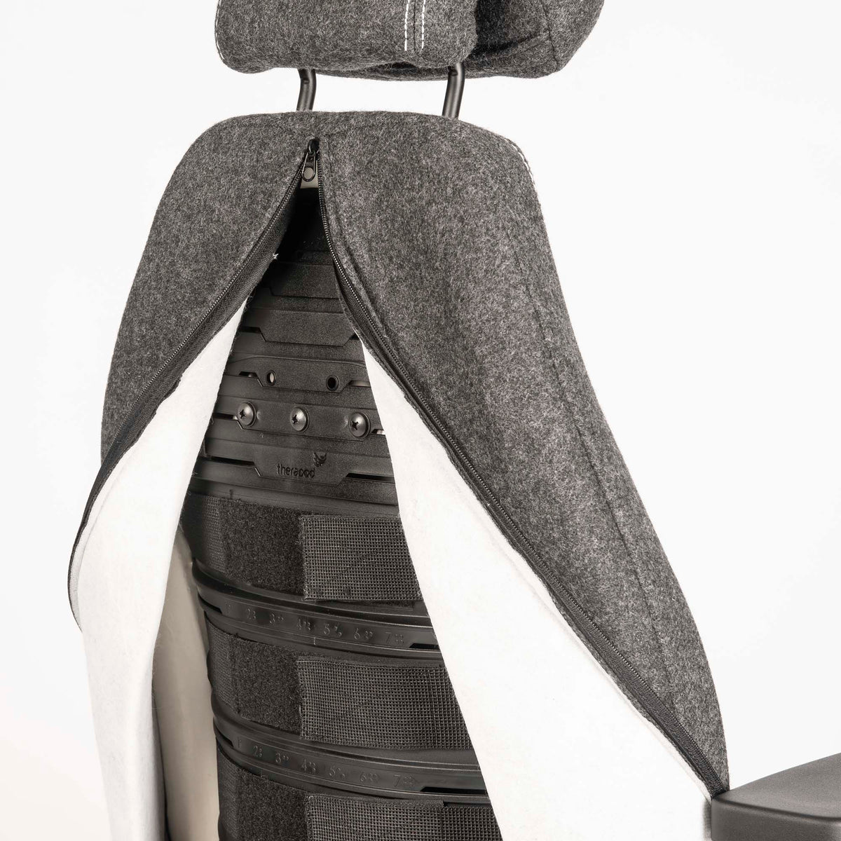 Therapod X - Kontorsstol med hög rygg och Memory Foam