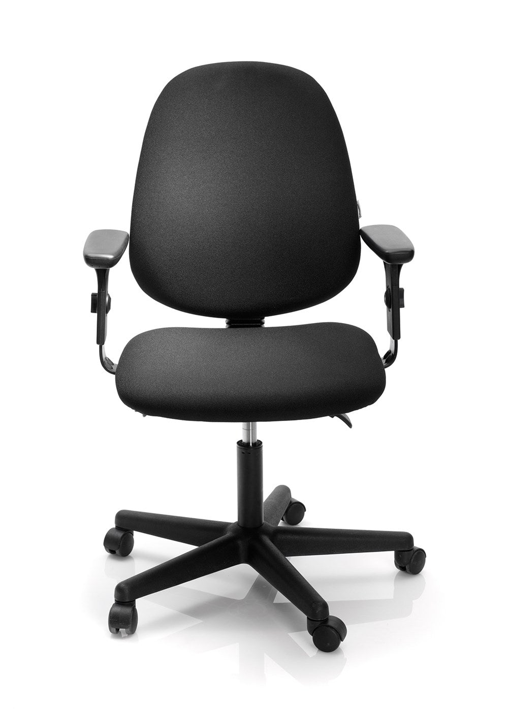 Kontorsstol Officeline Jenna Synkron, Hög Med Armstöd - Svart