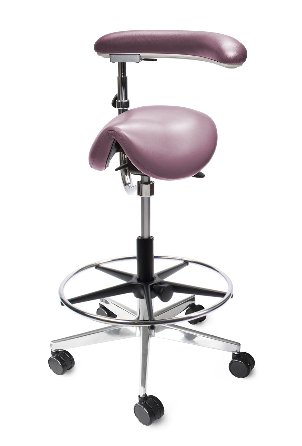 Sadelstol Officeline Polo M Active - Desinficerbart Konstläder