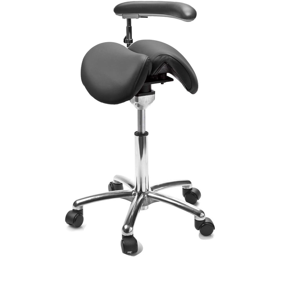 Sadelstol Officeline Polo Split Active - Desinficerbart Konstläder