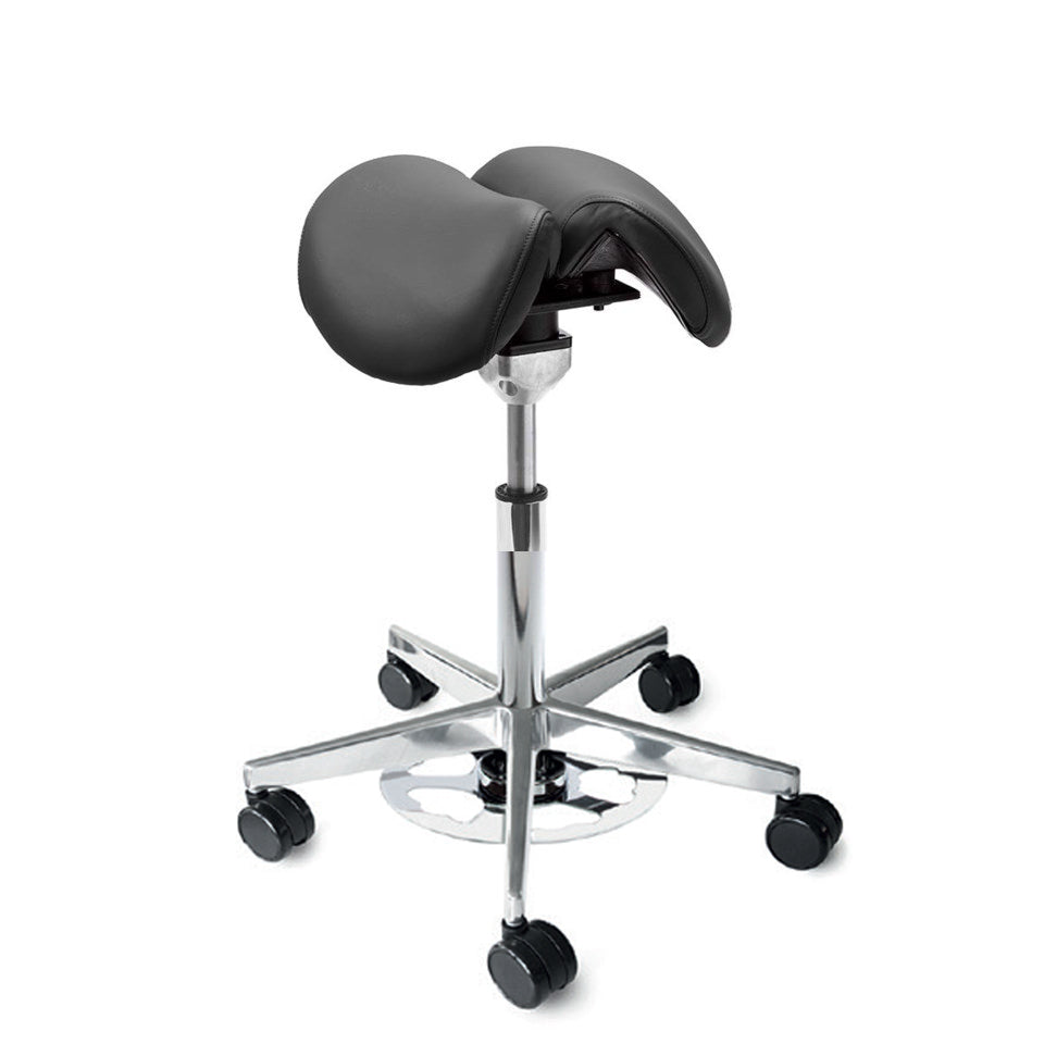 Sadelstol Officeline Polo Split Active - Desinficerbart Konstläder