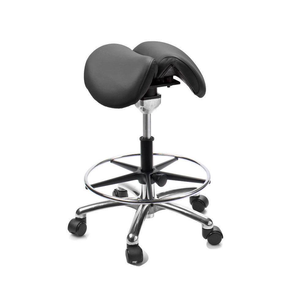 Sadelstol Officeline Polo Split Active - Desinficerbart Konstläder