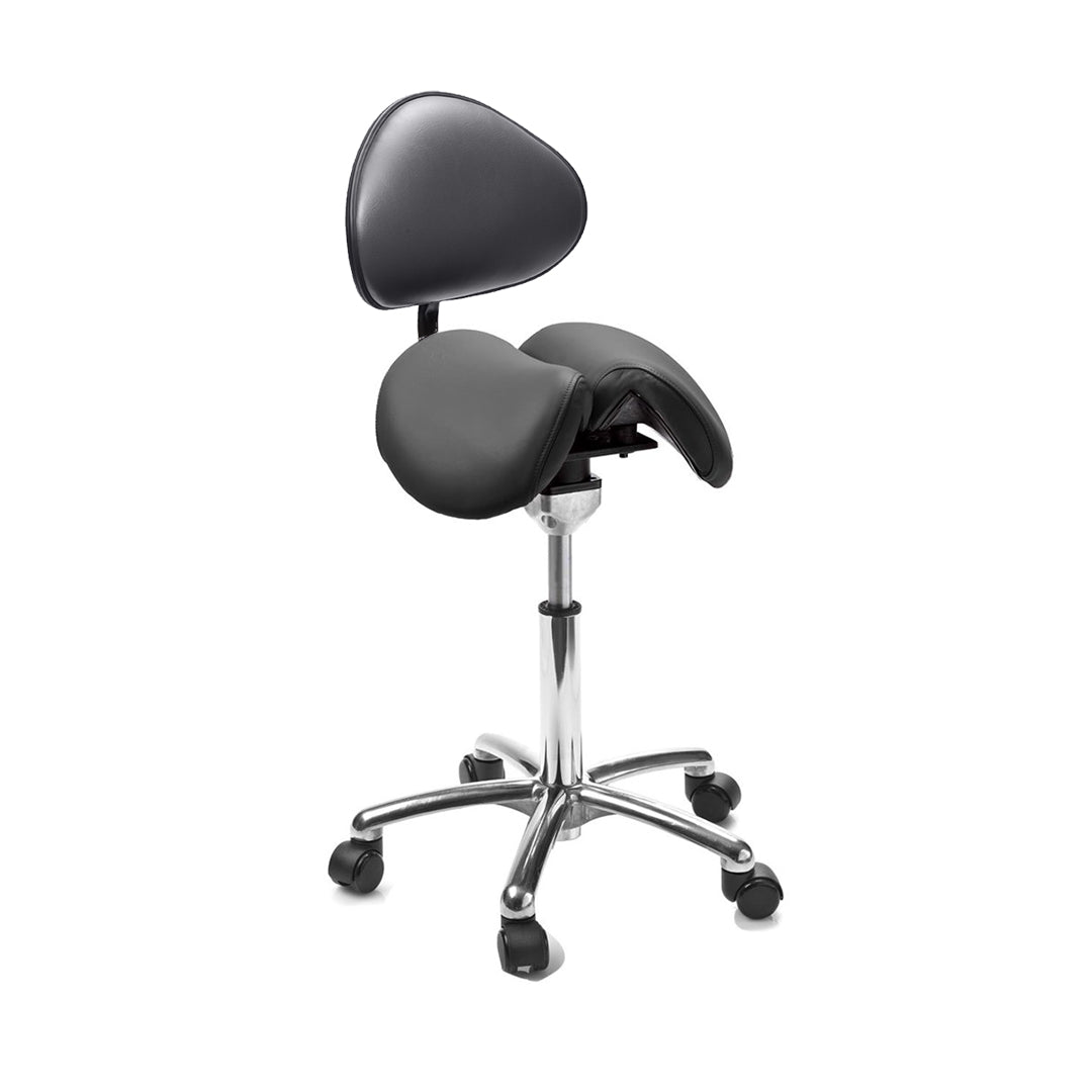 Sadelstol Officeline Polo Split Active - Desinficerbart Konstläder