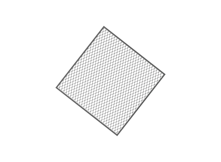 Dekorativt nätgaller till Tiles takabsorbenter In The Grid