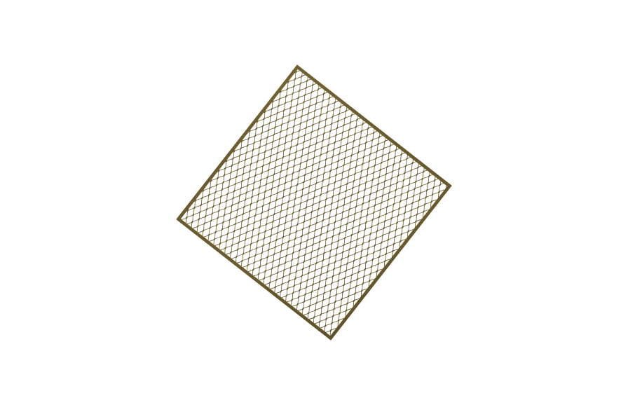 Dekorativt nätgaller till Tiles takabsorbenter In The Grid