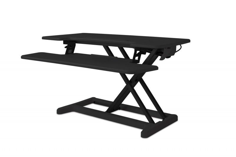 Adjustable Sit-Stand Desk Riser 2, Black - Wulff Beltton