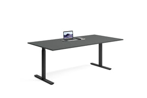 200 x 80 höj och sänkbara skrivbord svart-svart