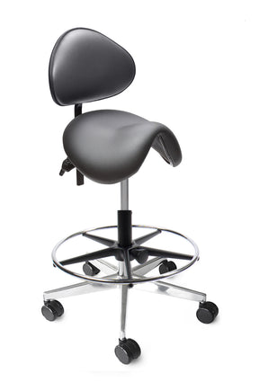 Sadelstol Officeline Polo M Active - Desinficerbart Konstläder