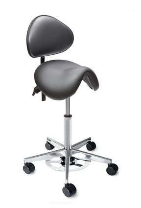 Sadelstol Officeline Polo M Active - Desinficerbart Konstläder