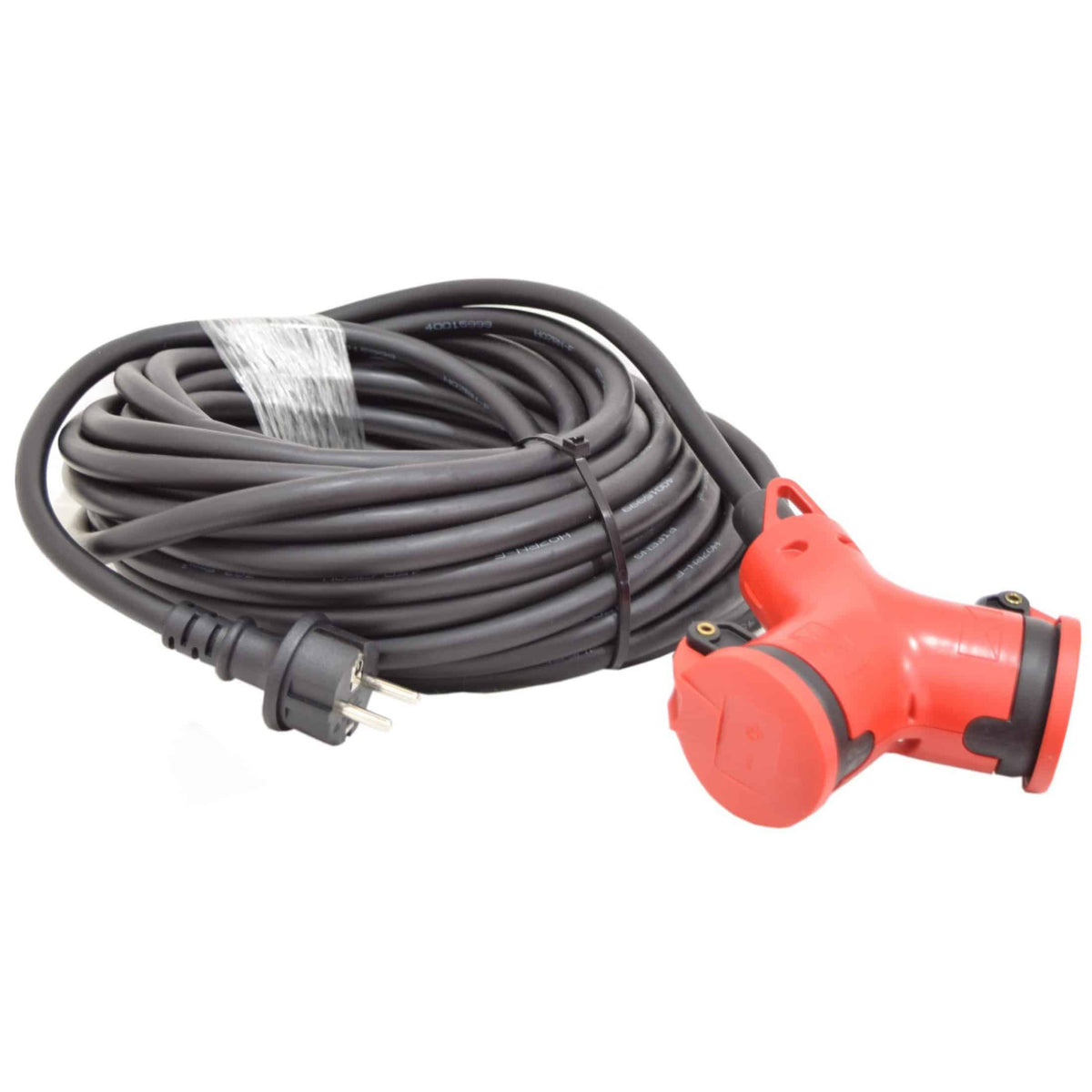 Skarvkabel 230V/16A 25m PCE uttag Y-gren