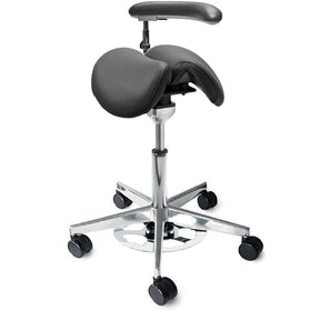 Sadelstol Officeline Polo Split Active - Desinficerbart Konstläder