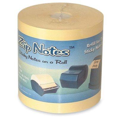 Zip Notes Refill Gul 45m